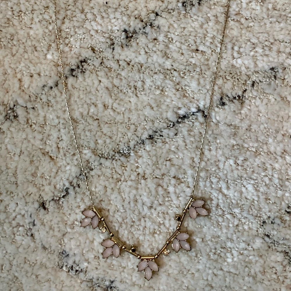 Pink & gold necklace